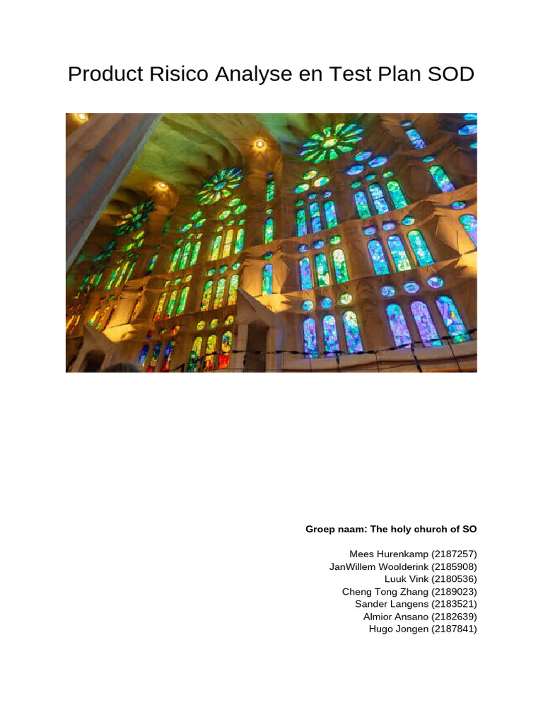 Product Risico Analyse | PDF