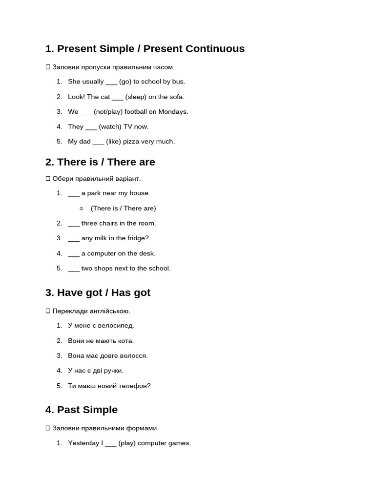 English Grammar Exercises for Beginners | PDF | Chess Openings | Chess ...