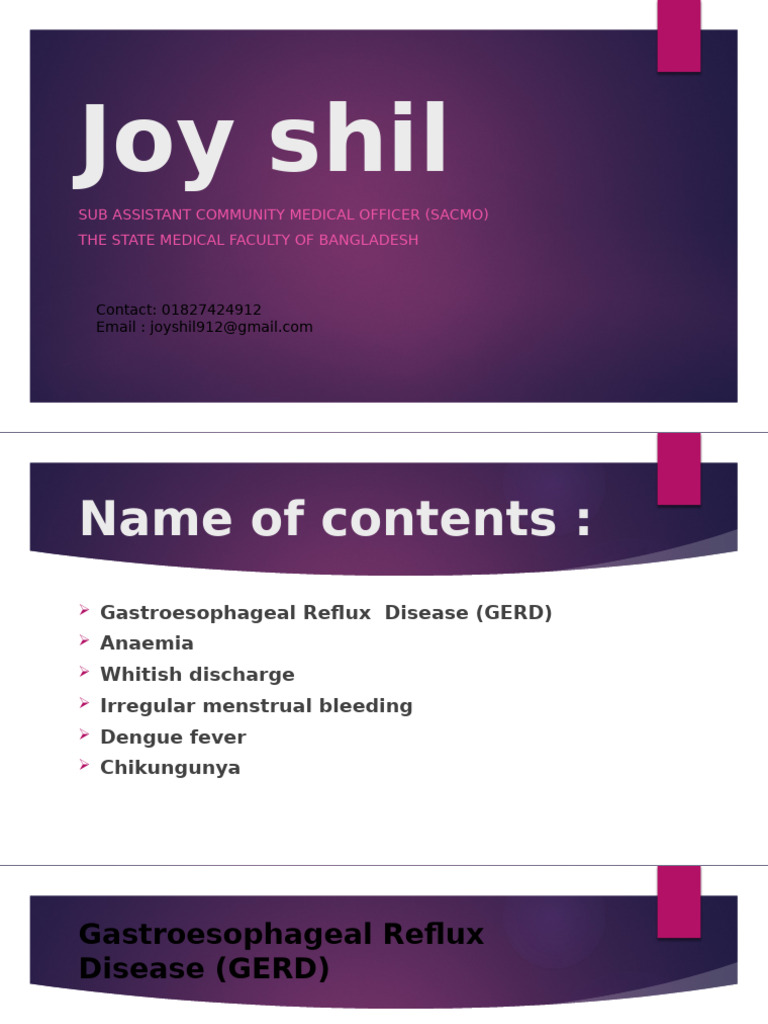 Joy Shil | PDF | Clinical Medicine | Medical Specialties