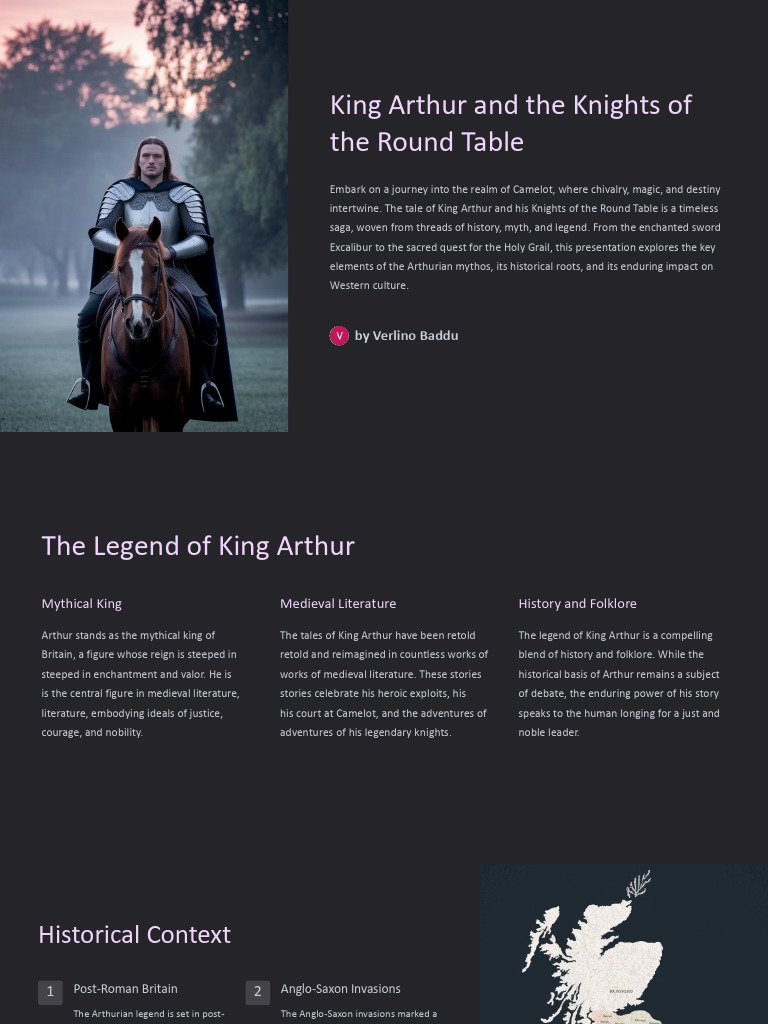 King Arthur and His Knights Explained | PDF | King Arthur | Galahad