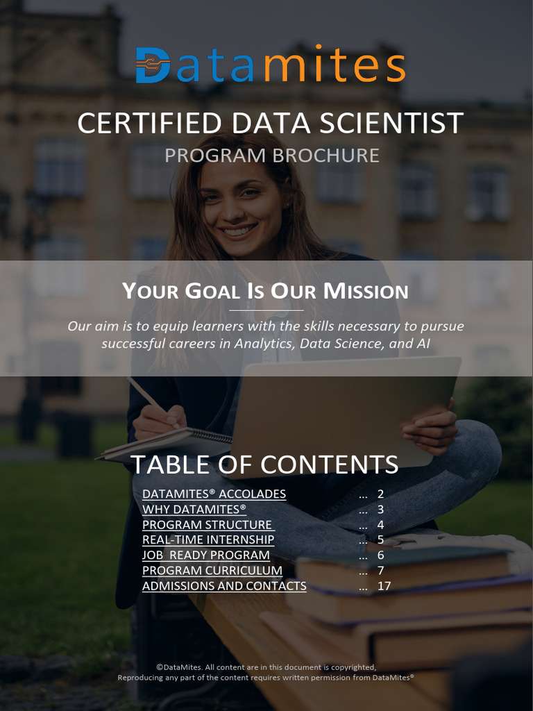 Certified Data Scientist Program Overview | PDF | Machine Learning ...