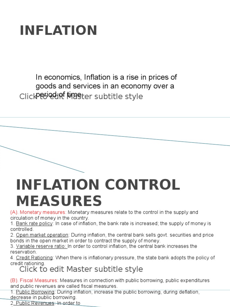 Inflation Control Measures Explained | PDF | Fiscal Policy | Inflation
