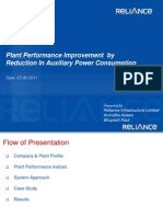 Plant Performance Improvement Through Reduction In Auxiliary Power