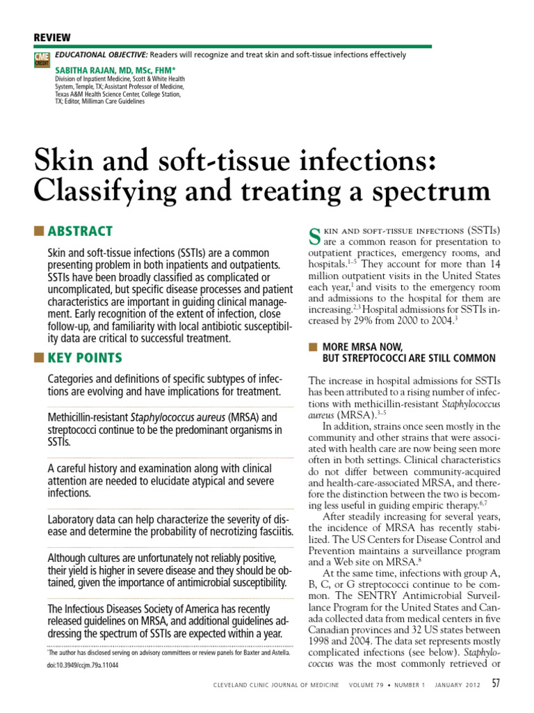 Skin and Soft Tissue Infections, Texas, 2013 | PDF | Methicillin ...