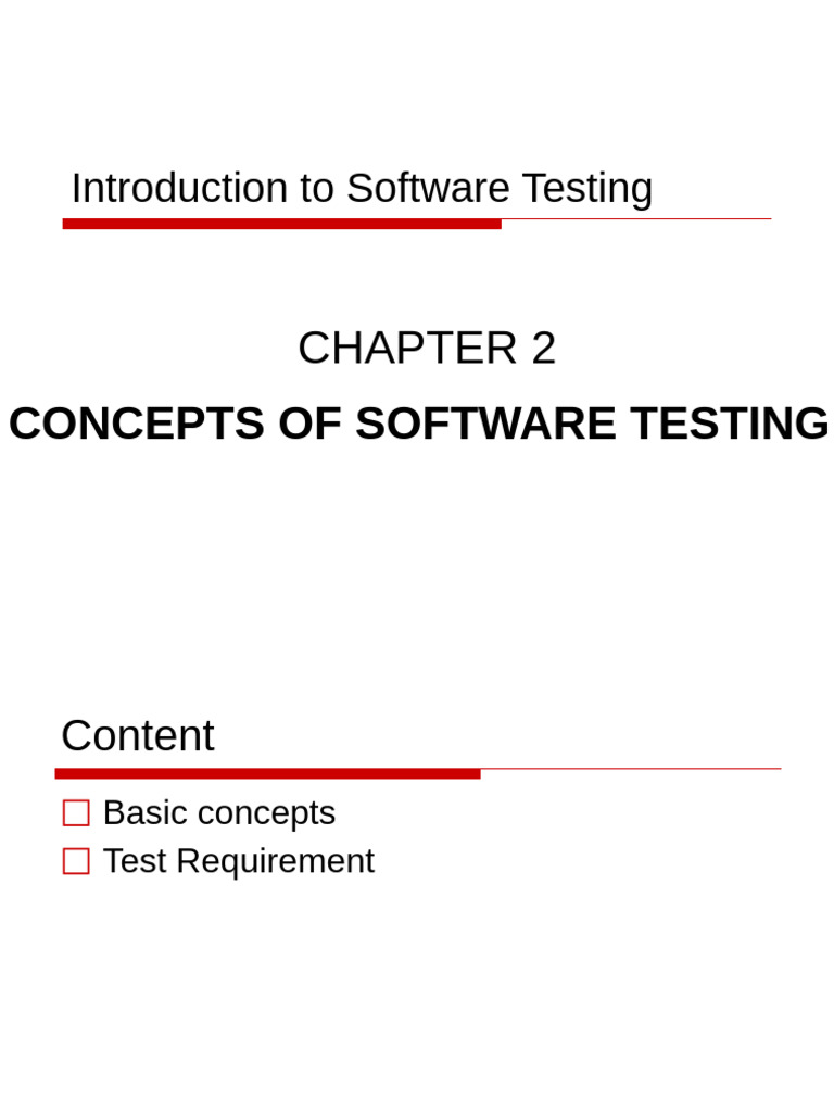 Software Testing Concepts Explained | PDF | Software Testing | Software ...