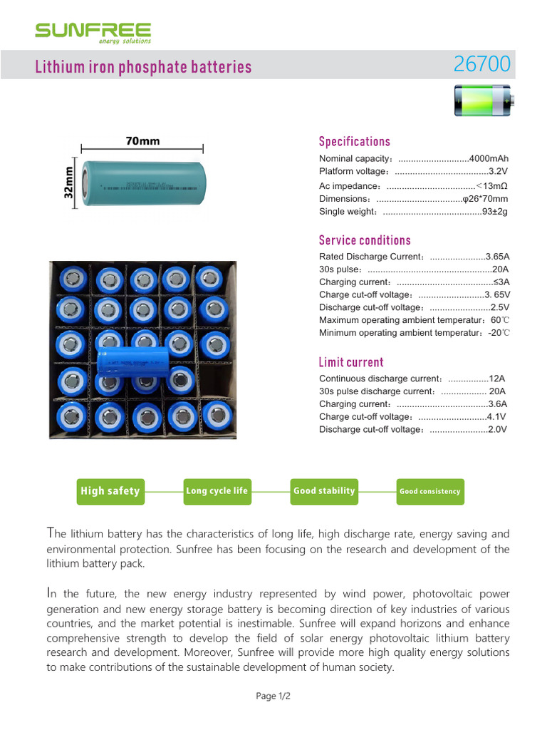 26700-25.6V 32AH裸包 | PDF | Lithium Ion Battery | Electricity
