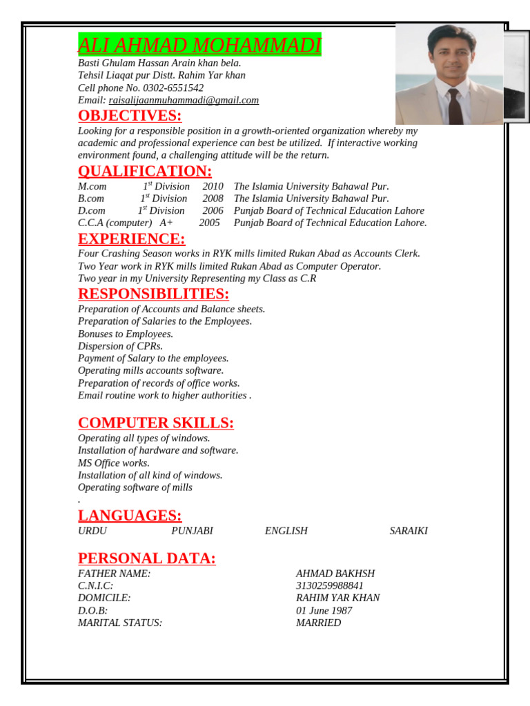 Ali Ahmad Mohammadi New | PDF