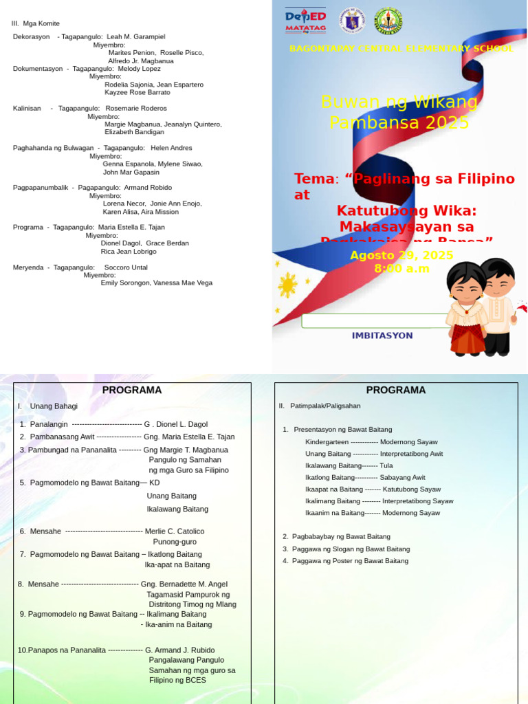 Program Filipino 3 | PDF