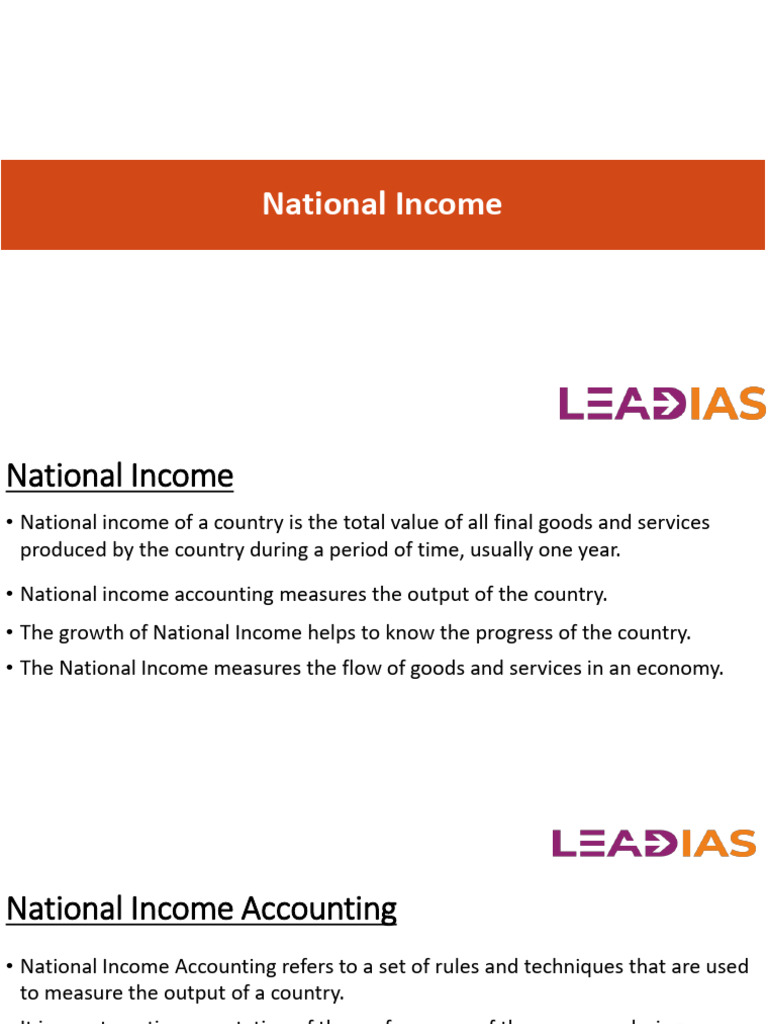 Understanding National Income Concepts | PDF | Gross Domestic Product ...