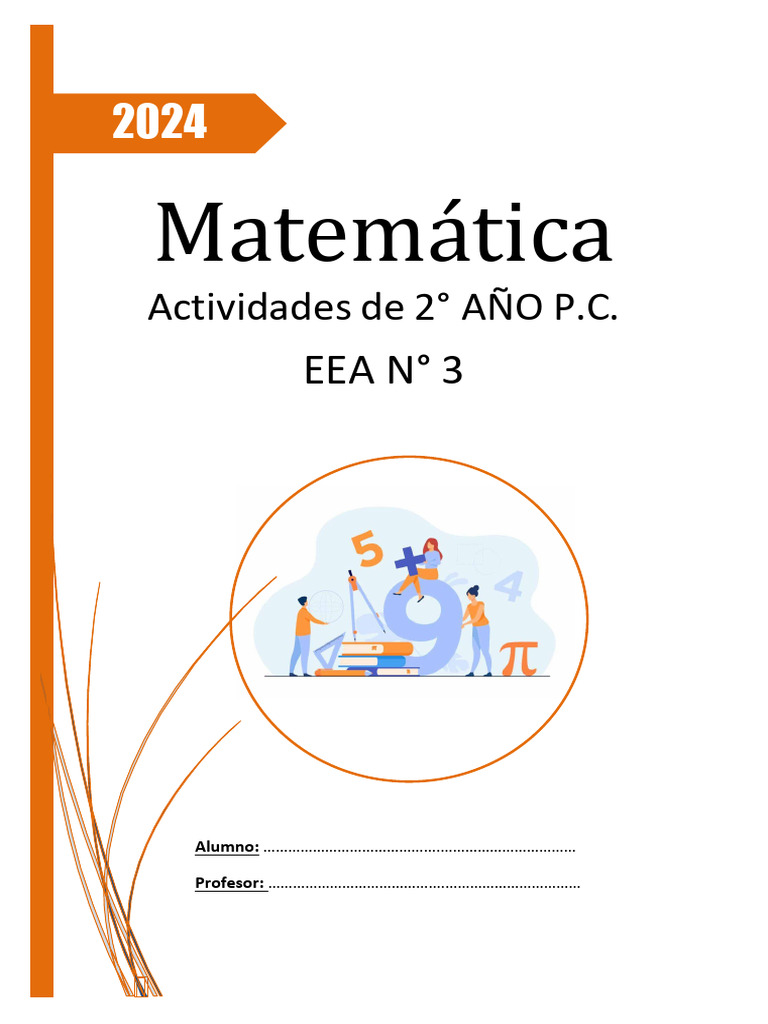 2 AÑO E.E.A N°3 Cuadernillo de Matemática 2024 | PDF | Número racional ...