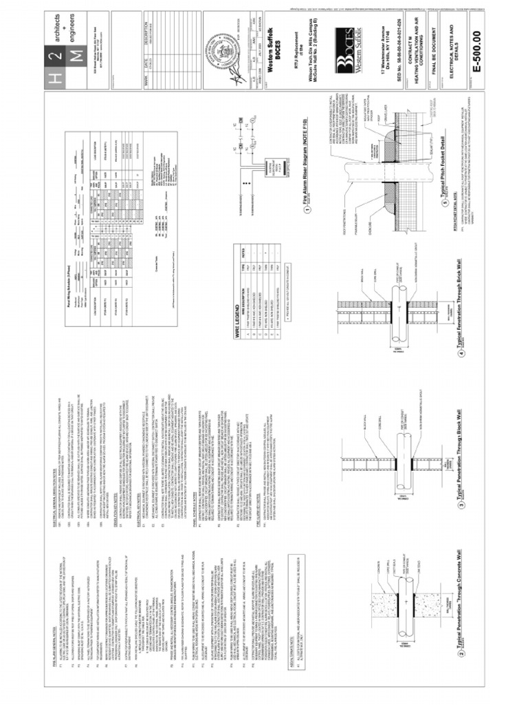 Firestop Penetration at Different Type of Walls | PDF
