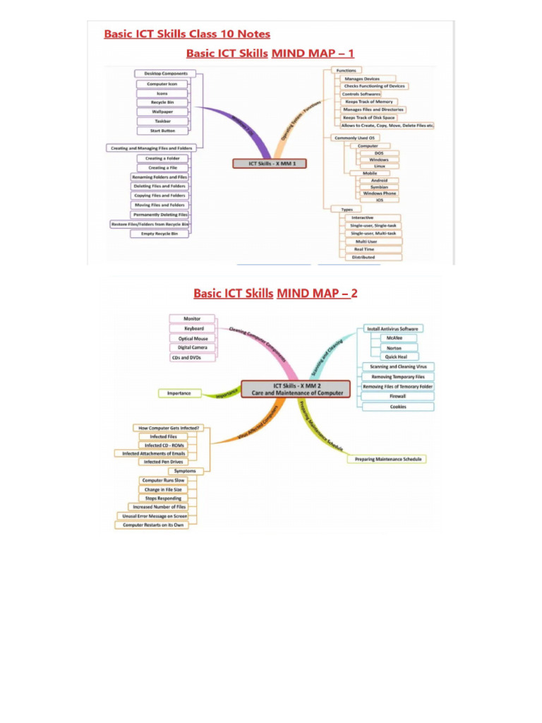 Basic Ict Skills-II Class-10 Notes | PDF