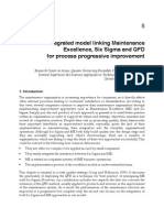 InTech-Integrated Model Linking Maintenance Excellence Six Sigma and QFD For Process Progressive Improvement