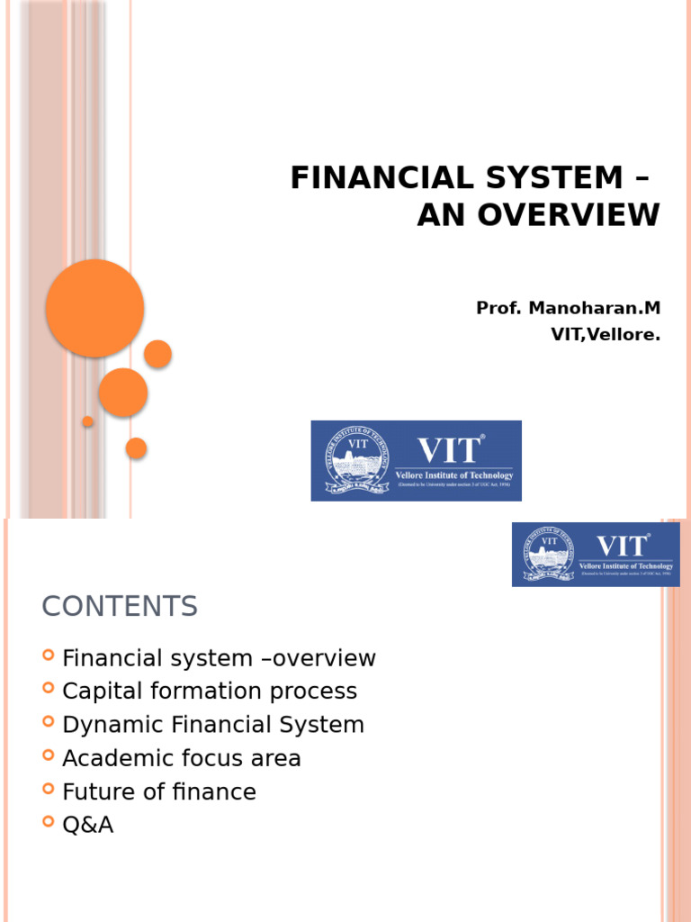Overview of Financial Systems and Trends | PDF | Beta (Finance ...