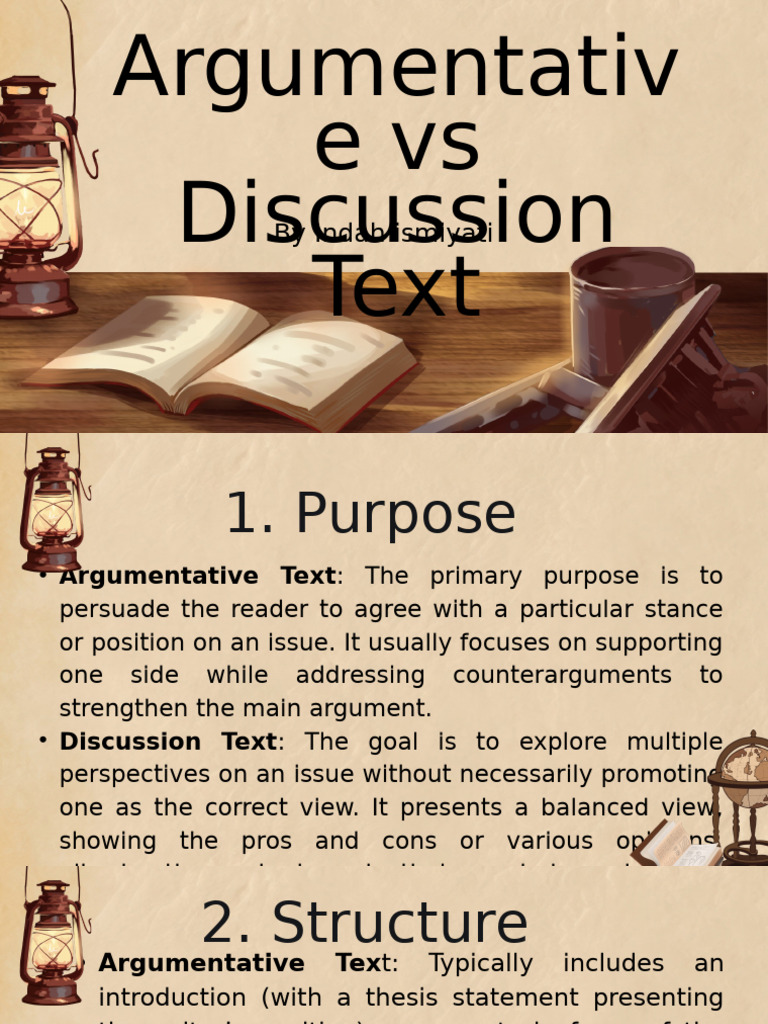 Argumentative vs Discussion Texts Explained | PDF