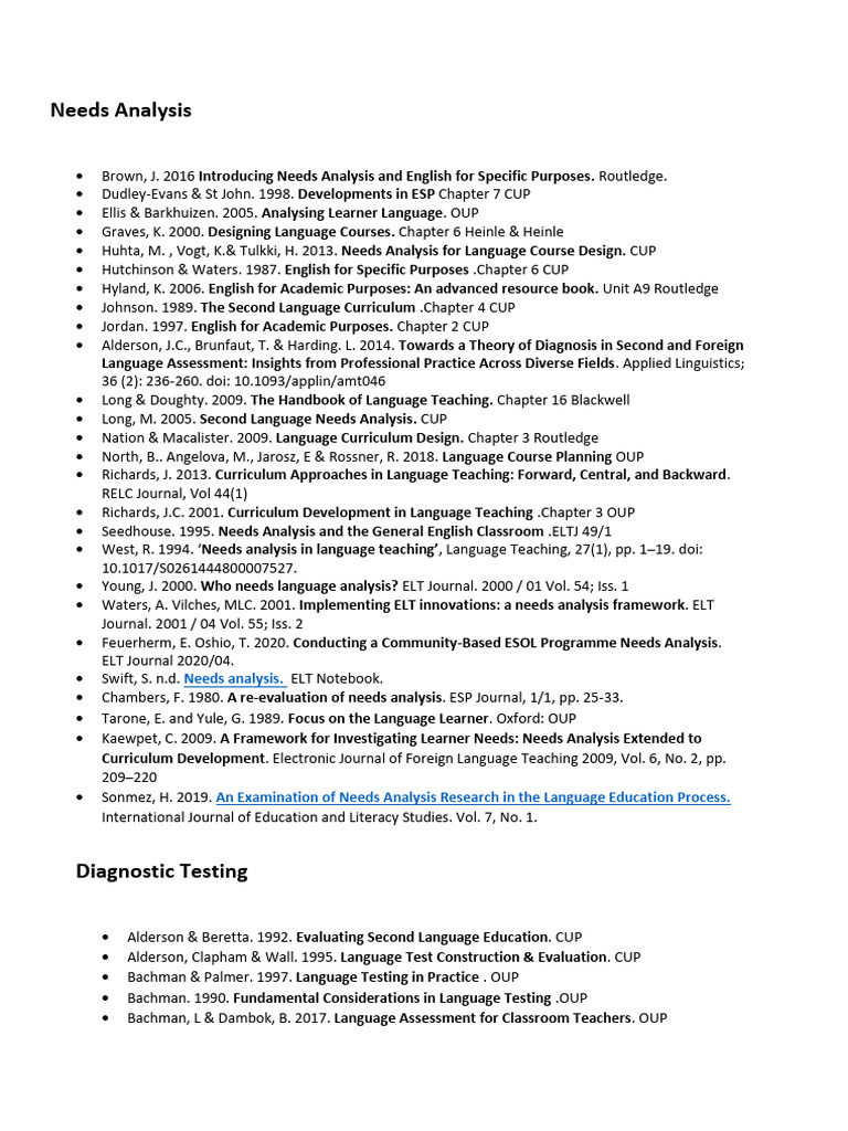 Delta Reading List NA & DT | PDF | Language Education | Human Communication