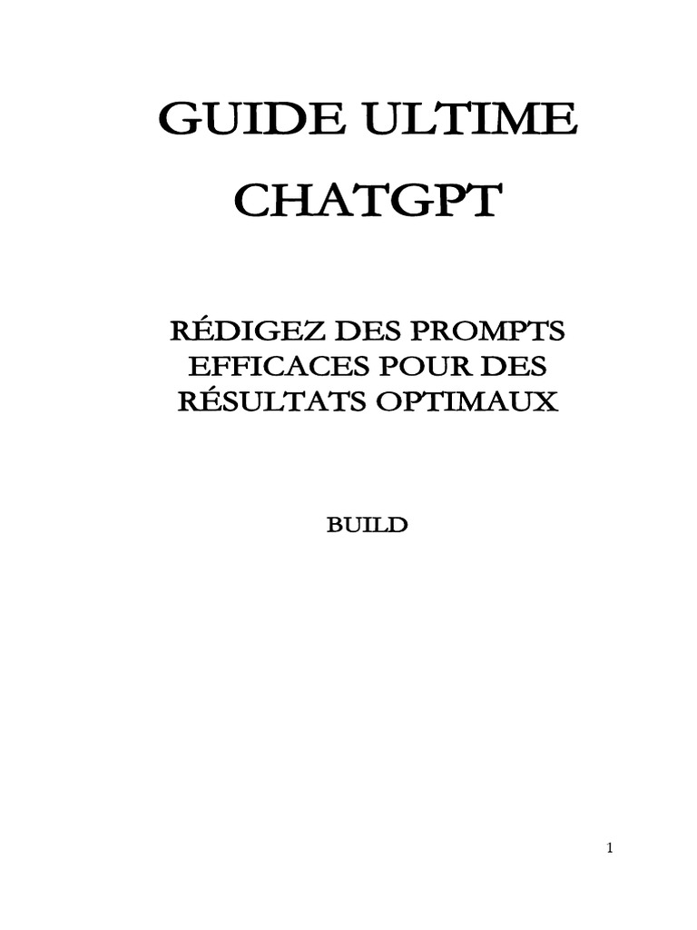 Prompts Efficaces pour ChatGPT | PDF | Intelligence artificielle ...