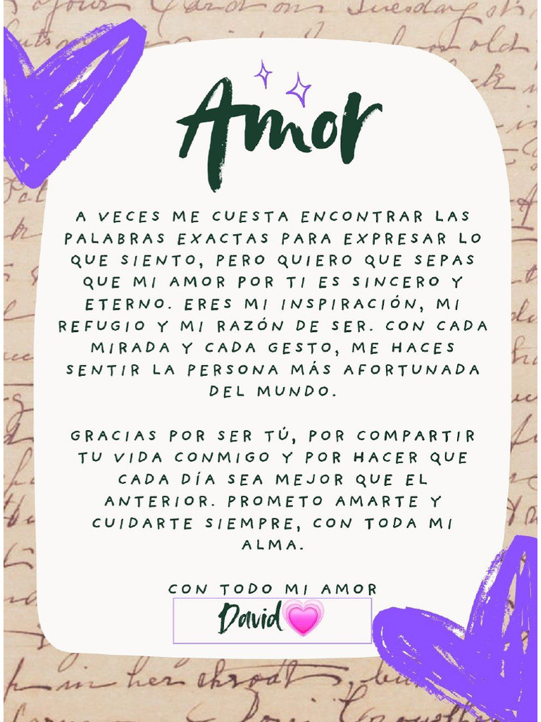 Para El Amor de Mi Vida? | PDF
