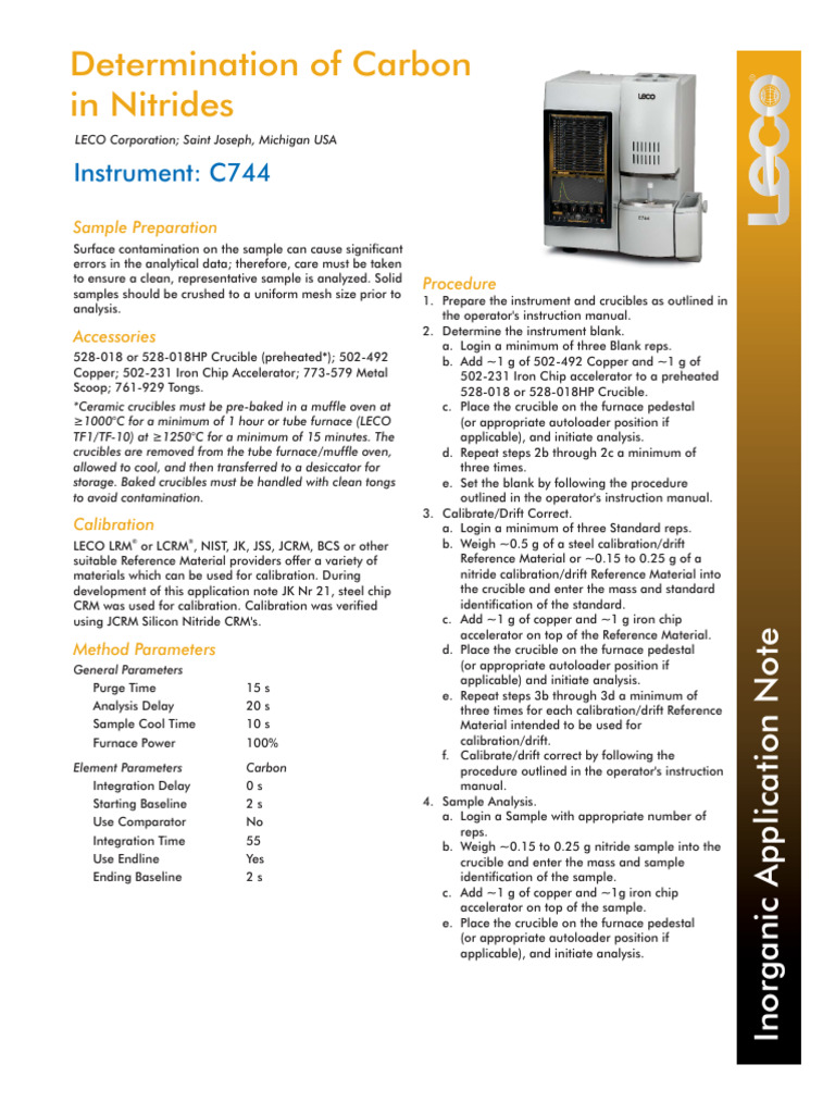C744 C Nitrides 203-821-513 | PDF | Calibration | Physical Sciences