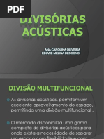 APRESENTAÇÃO DE DIVISÓRIAS ACÚSTICAS