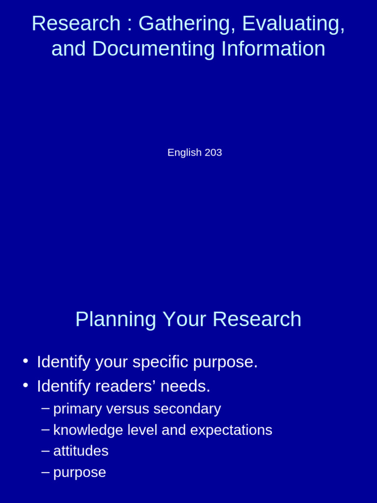 Research Strategies and Documentation Guide | PDF | Citation | Information