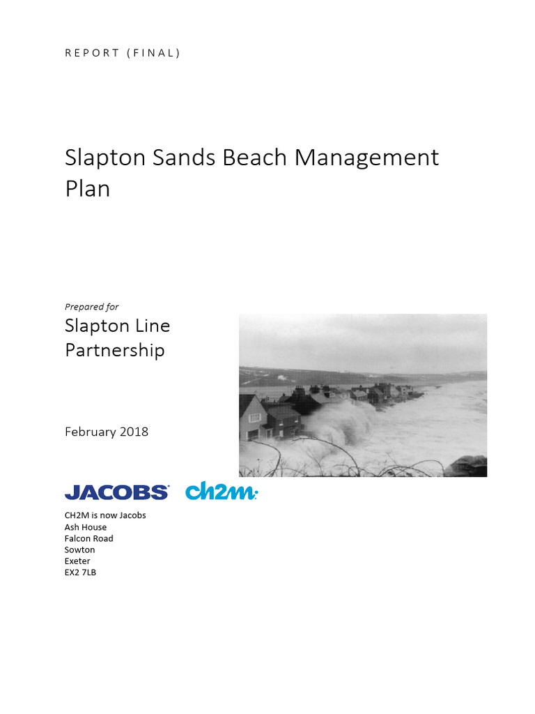 Slapton Sands Beach Management Plan | PDF | Beach | Coast