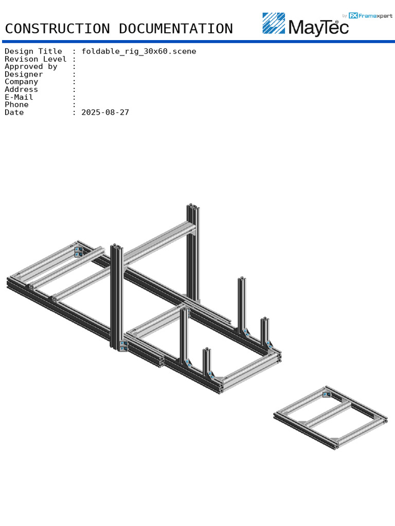 Foldable Rig 30x60 | PDF