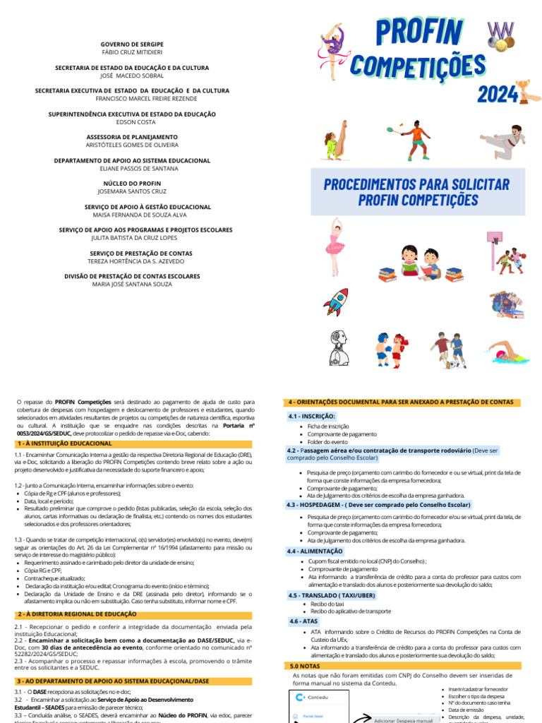 Procedimentos para Solicitação de PROFIN | PDF
