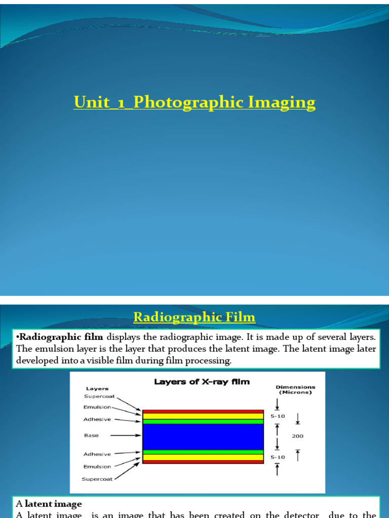 Understanding Radiographic Film | PDF | Applied And Interdisciplinary ...
