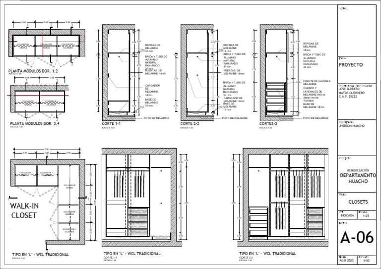 Diseño de Closets y Módulos de Melamine | PDF