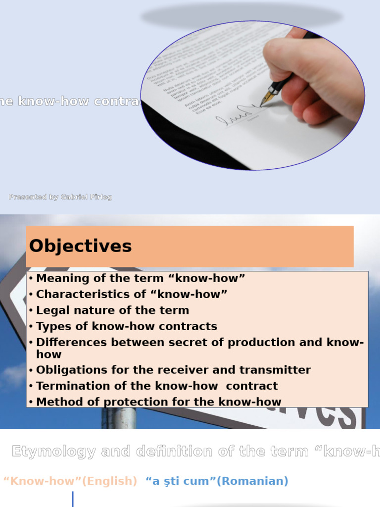 Understanding Know-How Contracts | PDF | Procedural Knowledge | Justice