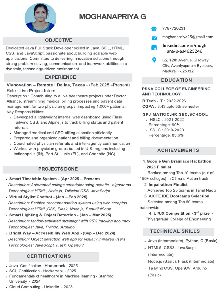 Java Full Stack Developer Resume | PDF | Java Script | Information ...