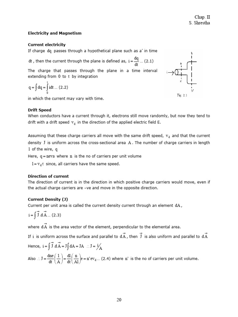 Notes On Physics by S Shrestha - Electricity and Magnetism | PDF ...