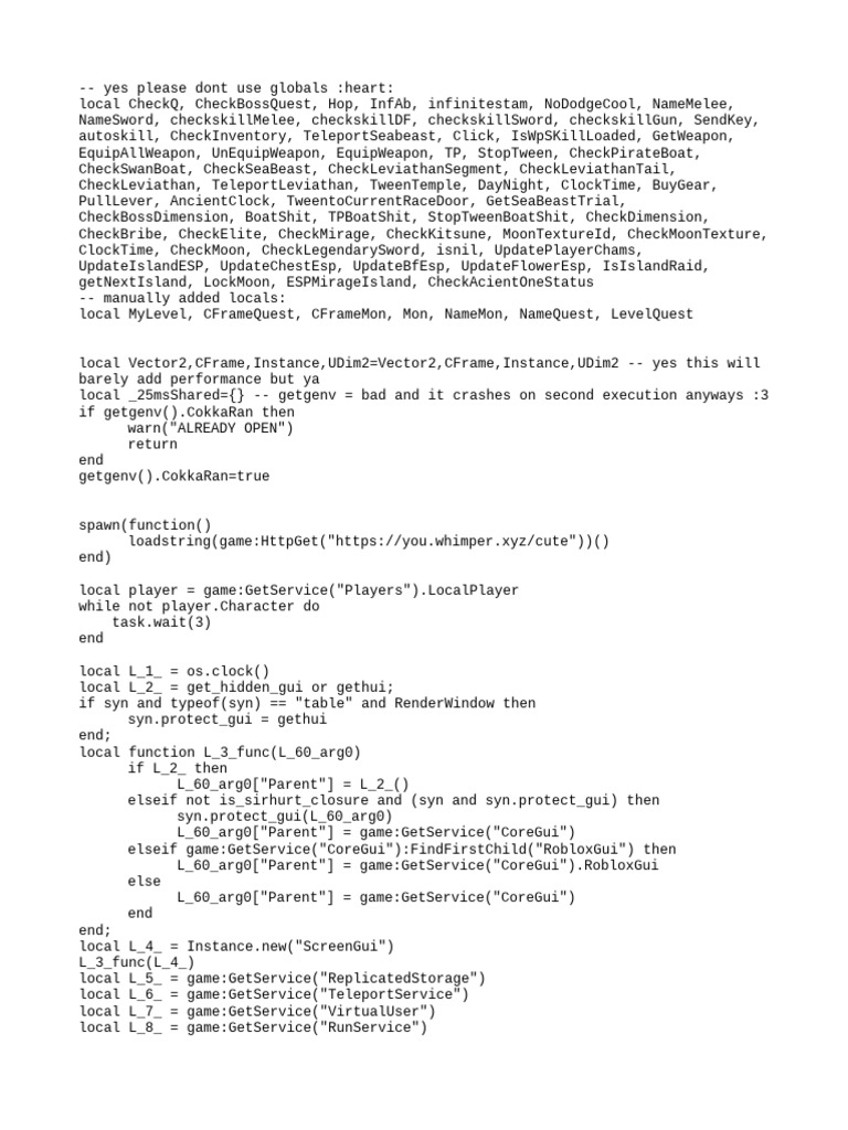 CokkaHub Game Script Overview | PDF