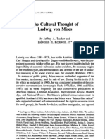 The Cultural Thought of Ludwig Von Mises