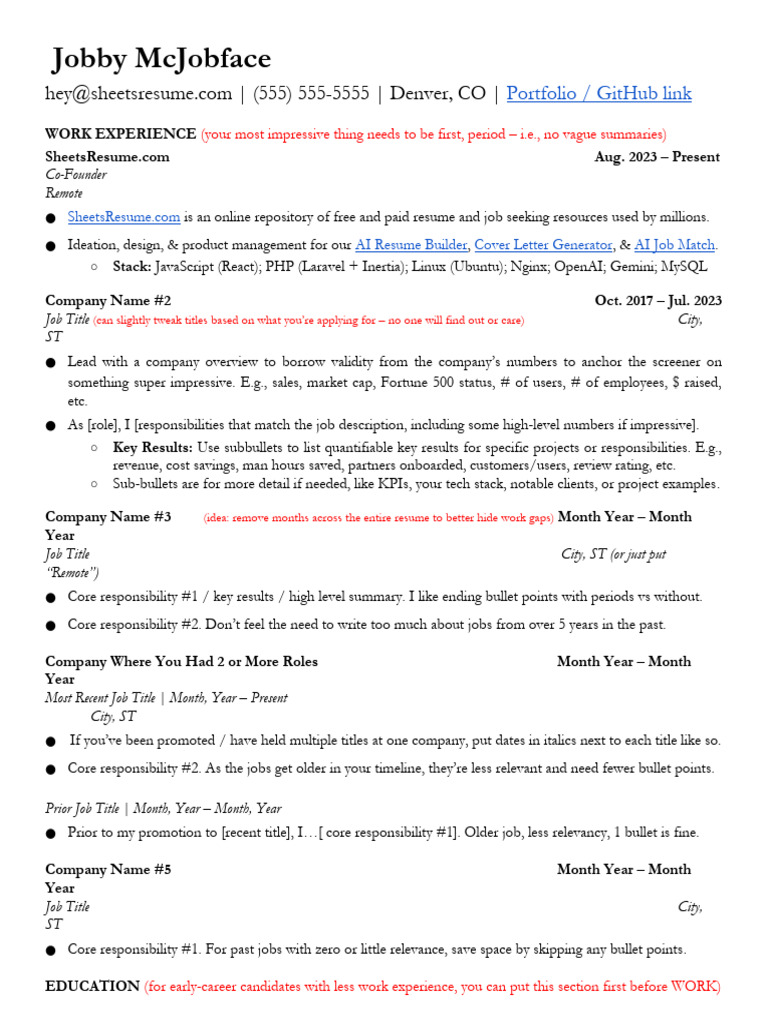 Resume Template for Job Seekers | PDF | Computing | Software