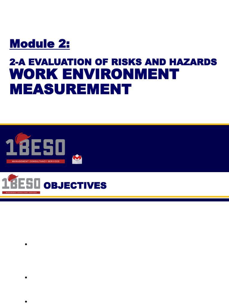 Utilizing Work Environment Measurement | PDF | Occupational Hygiene ...