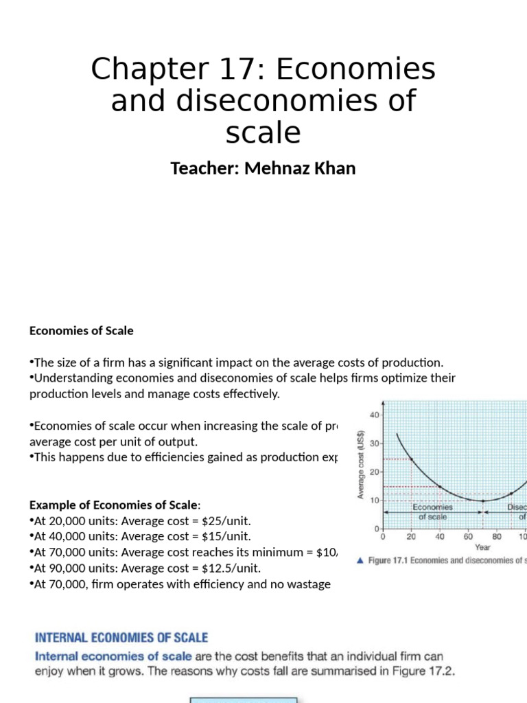 Economies and Diseconomies of Scale Explained | PDF | Average Cost ...