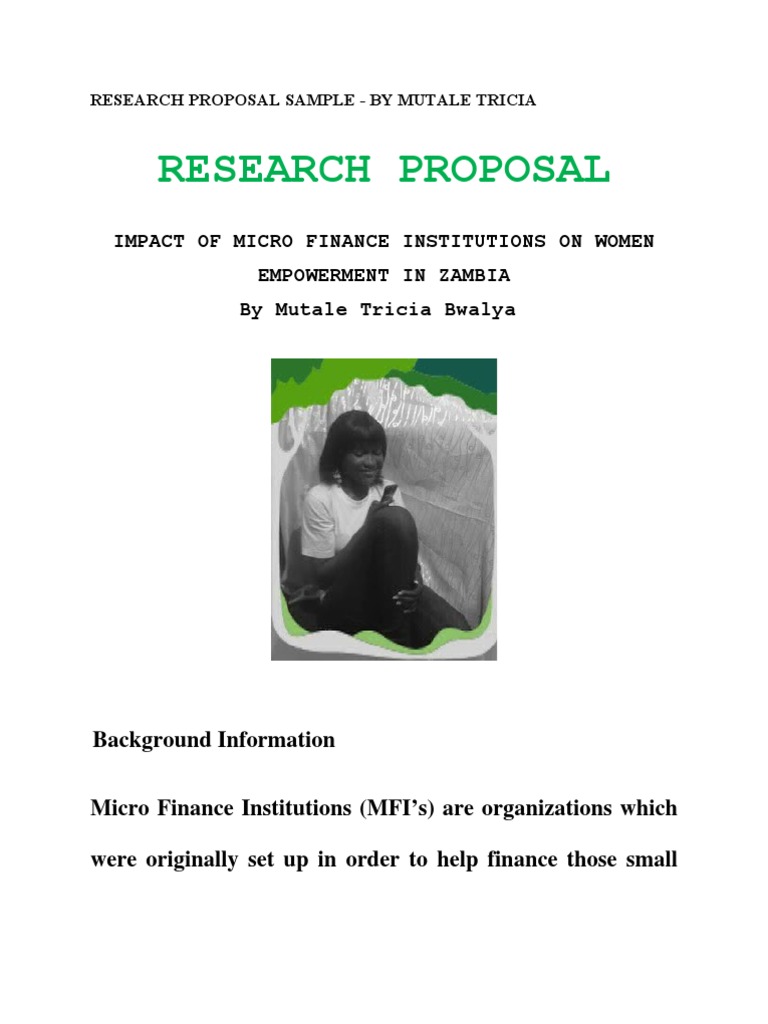 research proposal on women's empowerment