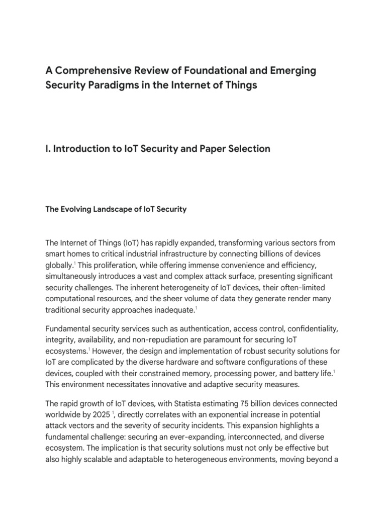 IoT Security Research Presentation | PDF | Internet Of Things | Security