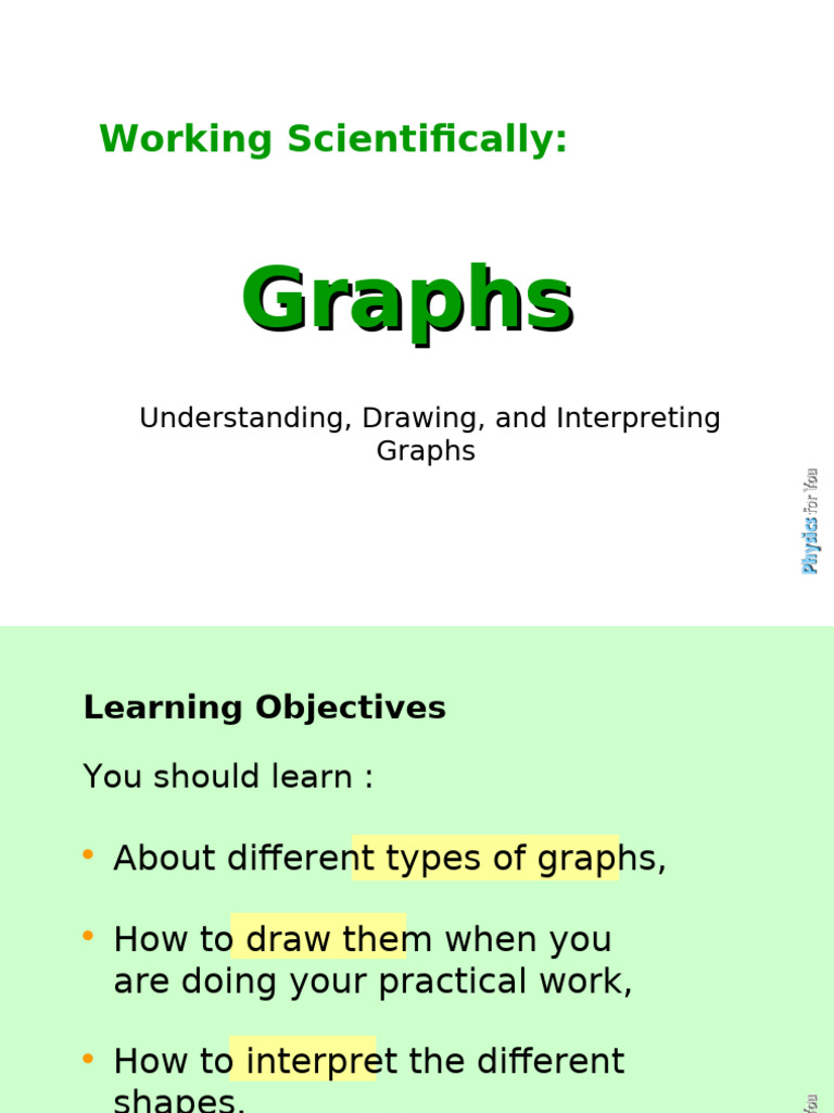 Working Scientifically Graphs | PDF
