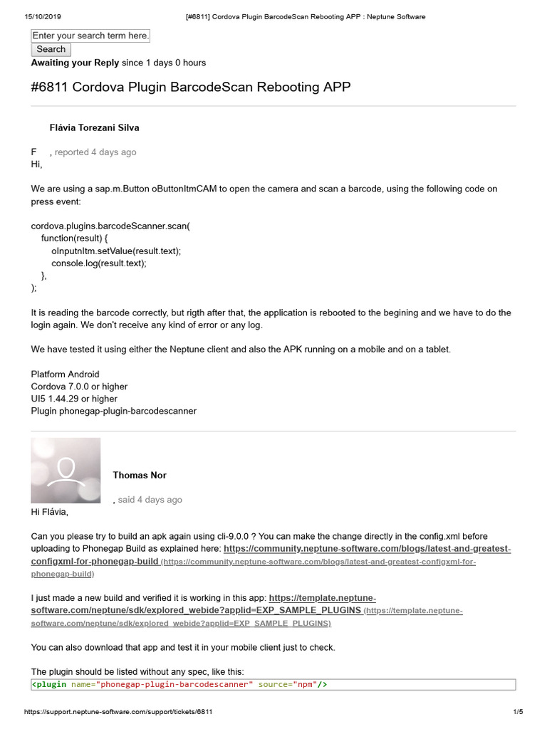 Cordova Barcode Scanner App Issue | PDF | Android (Operating System ...