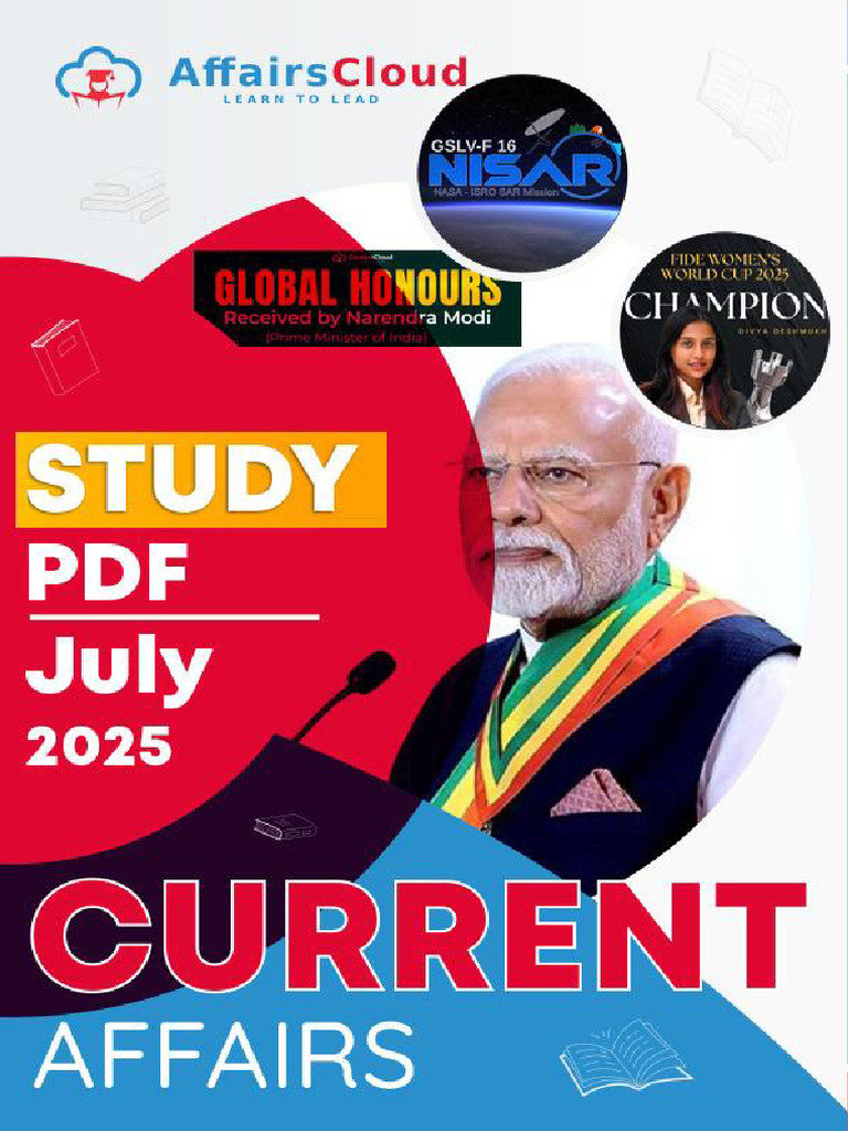 Current Affairs Study PDF July 2025 | PDF | Employment | Multiprotocol ...
