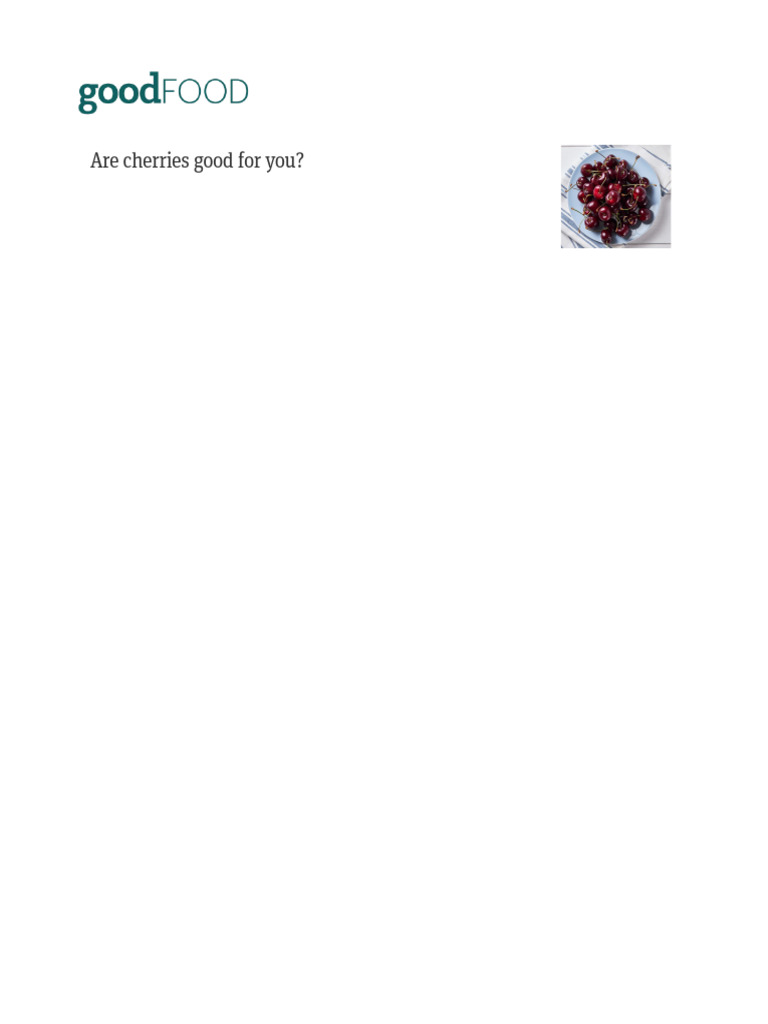 Cherries | PDF