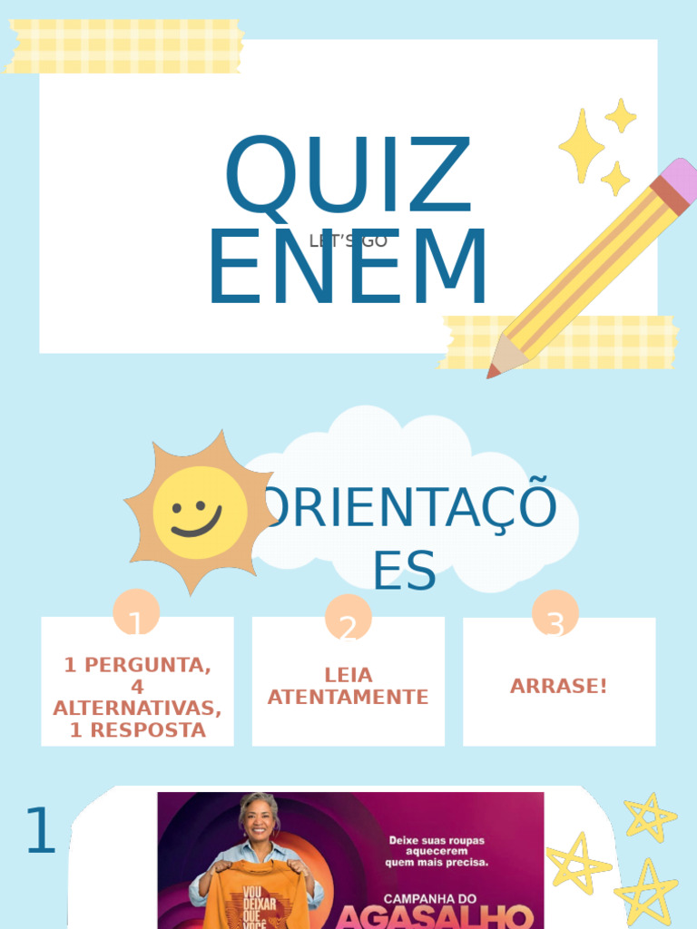 Quiz ENEM: Perguntas e Respostas | PDF