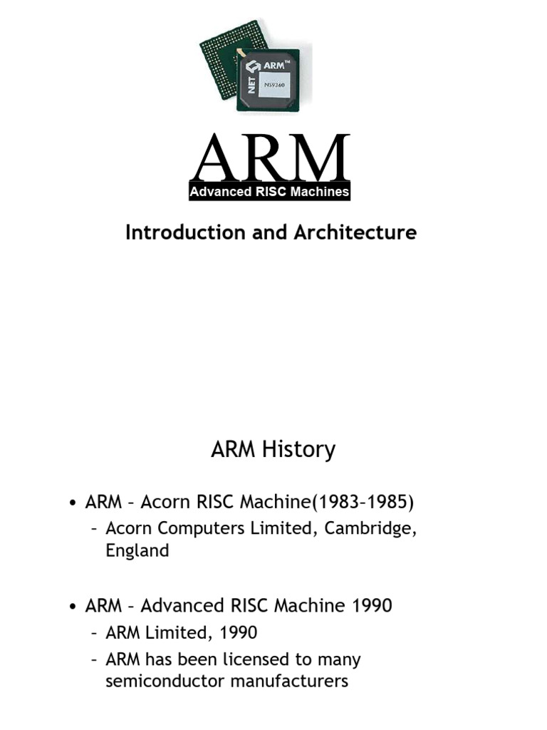 Introduction and Architecture of ARM | PDF | Cpu Cache | Central ...