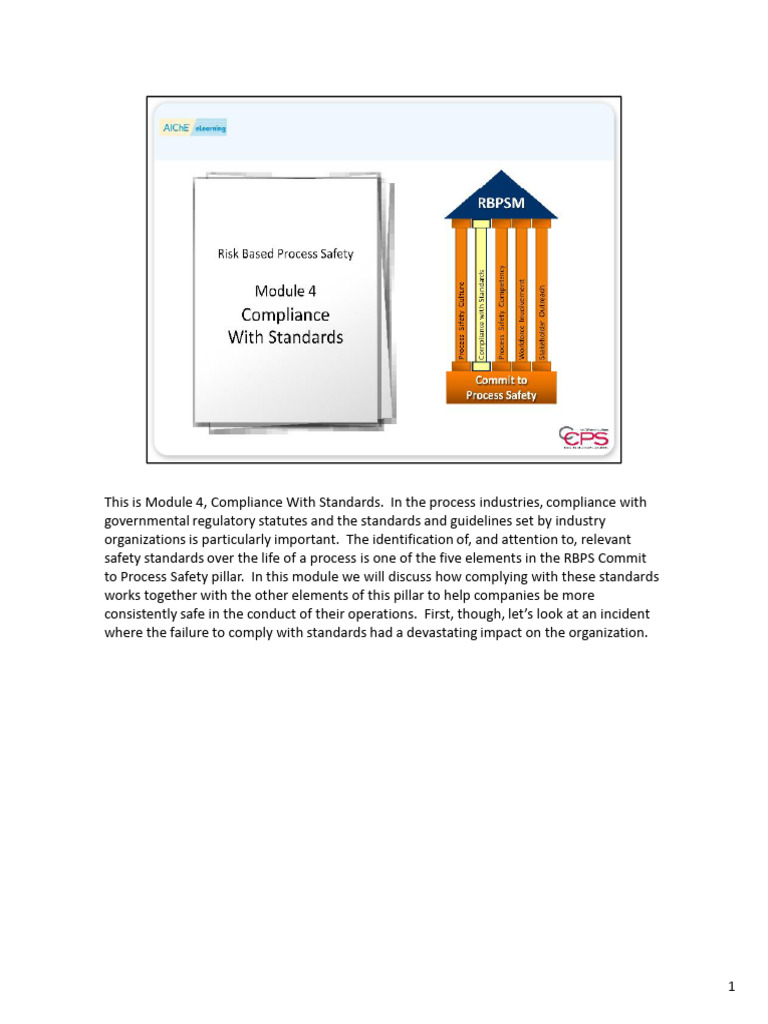 RBPS Module 04-Standards 10-01-12 | PDF | Regulatory Compliance | Safety