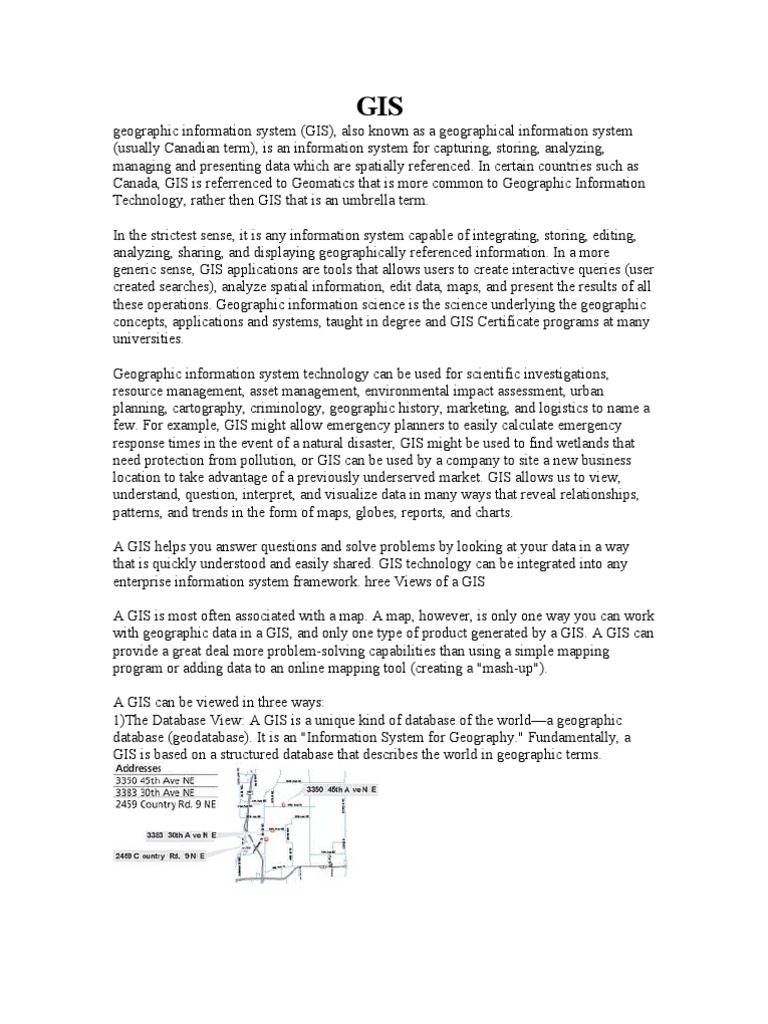 Gis | PDF | Geographic Information System | Geography