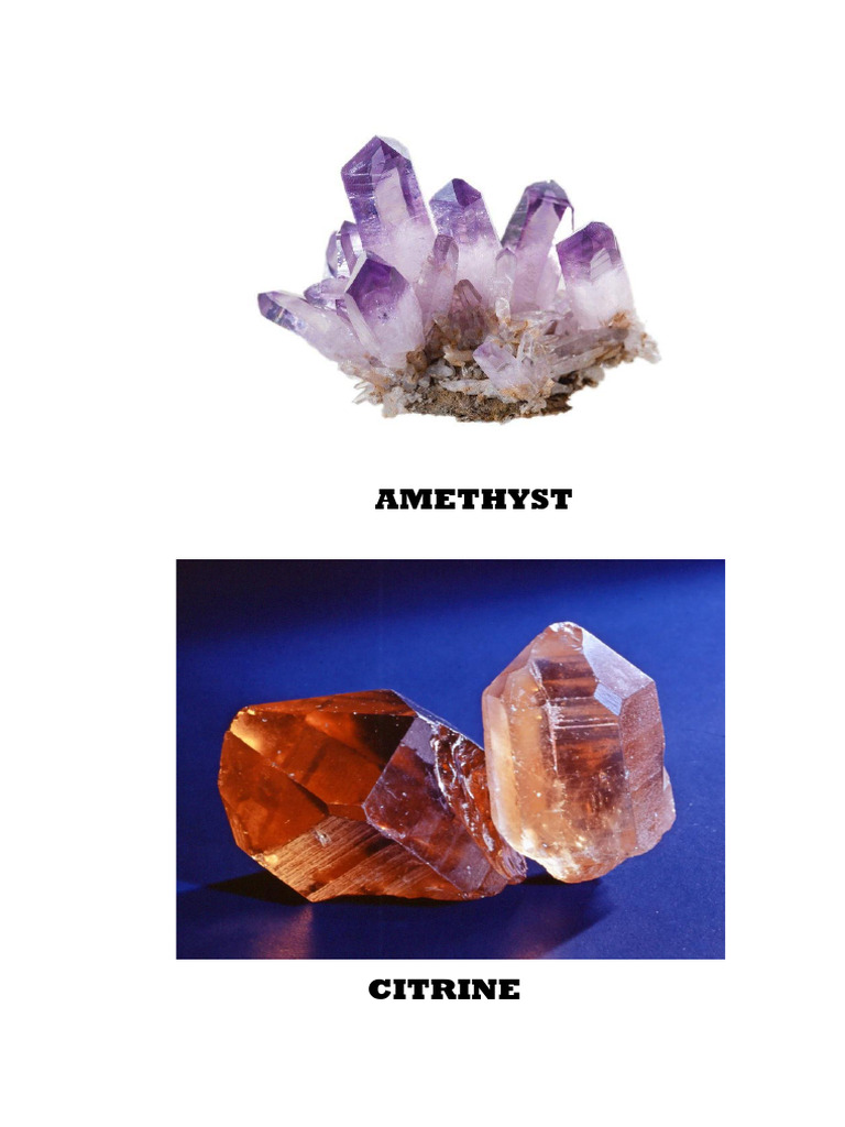 Amethyst and Related Minerals | PDF