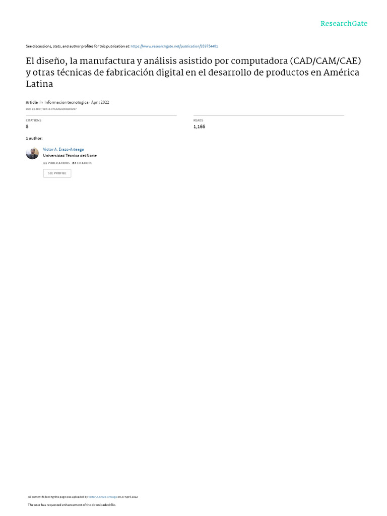 CAD/CAM/CAE en América Latina: Innovación Digital | PDF | Diseño ...
